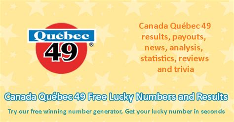 quebec 49 winning numbers